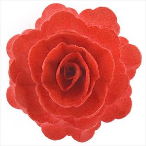 ROSA GIGANTE OBREIA COR VERMELHA 12,5 CM