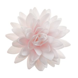 FLOR DE OUTONO GIGANTE EM WAFER ROSA Ø 12,5CM