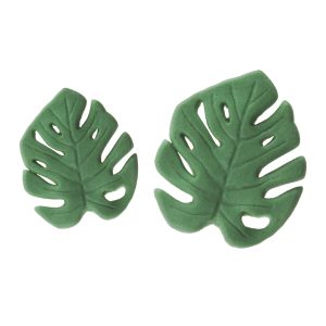 DECORAÇÃO AÇÚCAR FOLHA MONSTERA 4,5 - 6,5CM