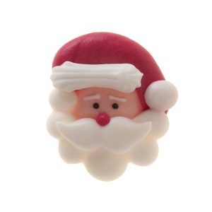 DECORAÇÃO DE AÇÚCAR ROSTO DO PAPA NATAL 35X31 MM