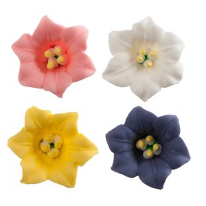 DECORAÇÃO AÇÚCAR LÍRIO VARIADO 4CM