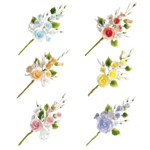 RAMOS DE PASTILLAGE CORES ASSORTED 14CM