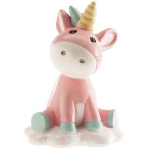 FIGURA BOLO BATIZADO UNICÓRNIO 10CM