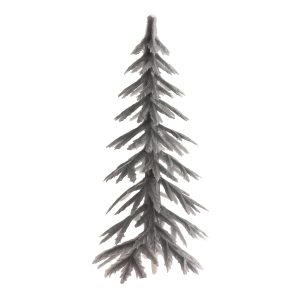 CAKE TOPPER FIGURA DE PLÁSTICO PINO PRATA 8,5CM 144 UNDS