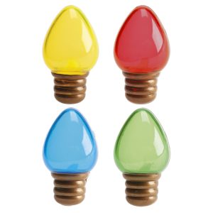 CAKE TOPPER PLÁSTICO LUZES DE NATAL 4,5CM 144 UNDS