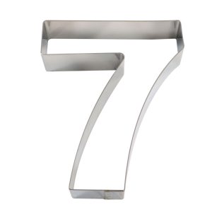 FORMA INOX BOLO NÚMERO SETE 20 x 16 x 4 CM