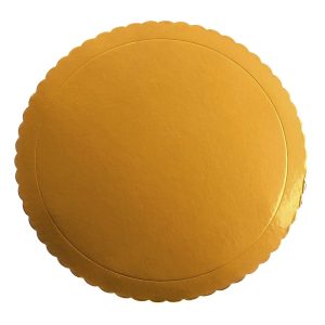 BASE RENDADA PARA BOLO OURO Ø 35 CM H 3 MM