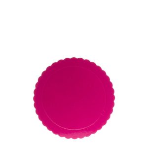 BASE RENDADA PARA BOLO FUCSIA Ø 20 CM H 3 MM