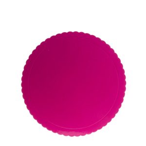BASE RENDADA PARA BOLO FUCSIA Ø 25 CM H 3 MM