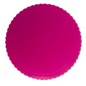 BASE RENDADA PARA BOLO FUCSIA Ø 30 CM H 3 MM