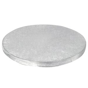 BASE DE BOLOS REDONDA PLATEADA Ø 45 CM H 1,2 CM