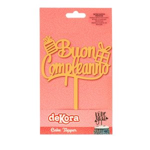 CAKE TOPPER BUON COMPLEANNO