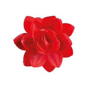 FLOR DE BOLACHA VERMELHA 13CM