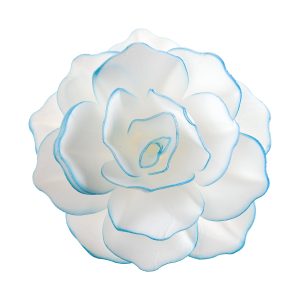 FLOR DE HÓSTIA COM REBORDO AZUL 12,5CM