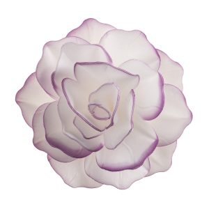 FLOR DE HÓSTIA COM REBORDO ROXO 12,5CM