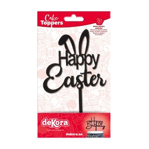 CAKE TOPPER HAPPY EASTER 16.5X10.5CM