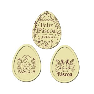 HAPPY EASTER HAPPY WHITE CHOCOLATE LETTER PORTUGAL 40 x 52