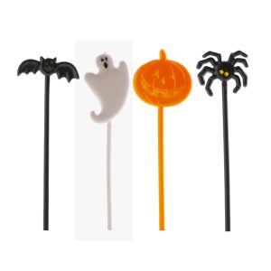 TOPPER PARA BOLO EM PLÁSTICO SORTIDO HALLOWEEN 2,5X8CM
