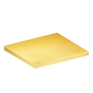 BASE RETANGULAR PARA BOLO DOURADA 35X30 CM  H1,2 CM