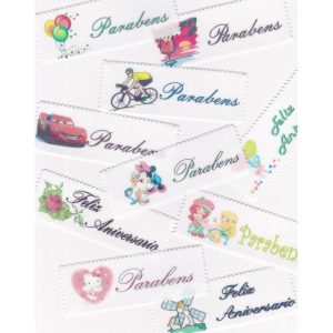 Placas em Hóstia para decoração de bolos - cx 48unidades