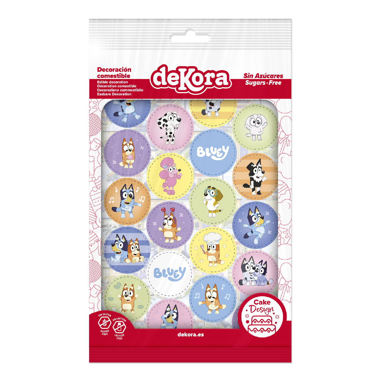 MINI DISCOS COMESTÍVEIS BLUEY E BINGO Ø 3,4CM ZERO A5