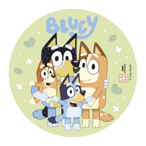 DISCOS COMESTIVELS BOLOS BLUEY E BINGO 20CM