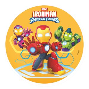 DISCO HÓSTIA BOLO IRONMAN E A SUA SUPEREQUIPA 20CM