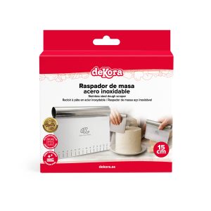 RASPADOR DE MASSAS EM AÇO INOXIDÁVEL 15 CM-DEKORA HOME BAKING