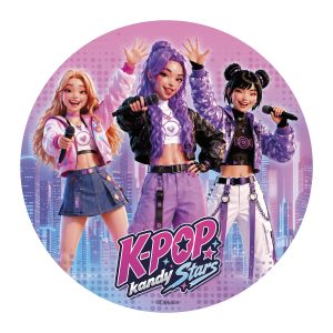 DISCOS COMESTIVELS KPOP KANDY STARS 20CM