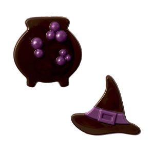 DECORAÇÃO CHOCOLATE PRETO ASSORTIDO BRUJA 2 DESIGNS 90 UNIDA