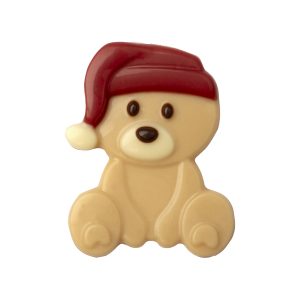 DECORAÇÃO DE CHOCOLATE PRETO E BRANCO URSO DE NATAL 90 UN