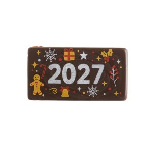LETREIRO CHOCOLATE PRETO PLACA 2027 60 UNIDADES