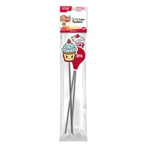 PACK 3 CAKE TESTERS AÇO INOXIDÁVEL- DEKORA HOME BAKING