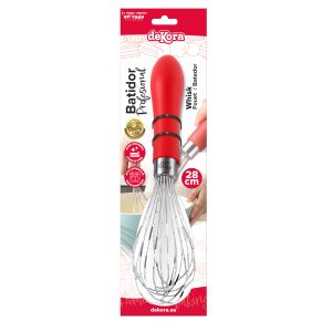 BATEDOR COM CABO ERGONÓMICO 28 CM- DEKORA HOME BAKING