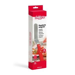 ESPÁTULA ANGULAR 15 CM EM AÇO INOXIDÁVEL.- DEKORA HOME BAKIN