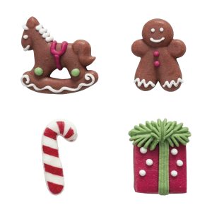(DECORAÇÃO DE AÇÚCAR 2D NATAL SORTIDO CAVALO E PRESENTE 48