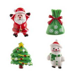 ESTATUETAS DE NATAL SORT.NATAL 3-3.5CM 2D PVC