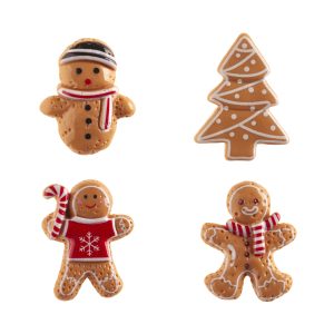FIGURINAS DE NATAL SORT. GENGIBRE 2D. 3-3.5 CM