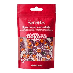 MISTURA DE SPRINKLES ABÓBORA E MORCEGOS NOITE ENCANTADA 100G