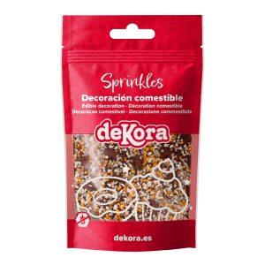 MISTURA DE SPRINKLES EM FORMATO DE GENGIBRE E CRUNCHIES GINGER GLOW 100GR